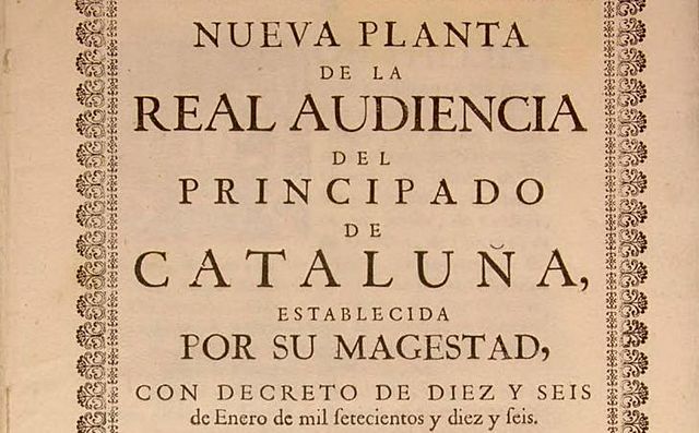 Decret de Nova Planta a Catalunya