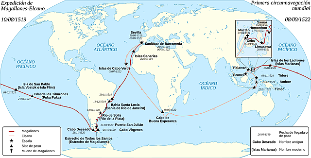 Primera vuelta al mundo de Elcano y Magallanes