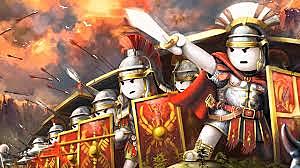 The Roman empire divides in half