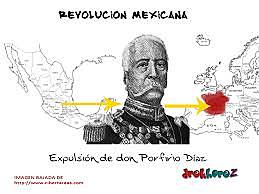 Expulsión de Porfirio Díaz