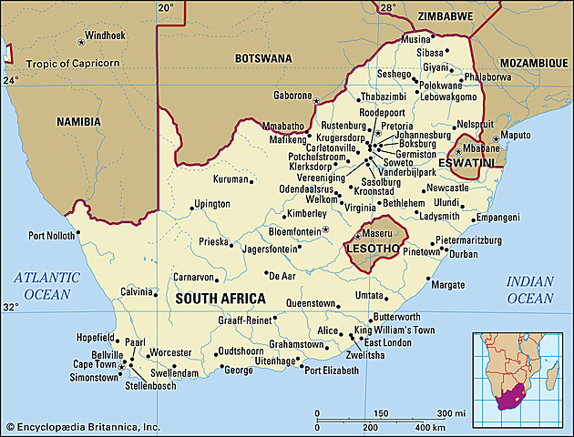 People made it to south Africa