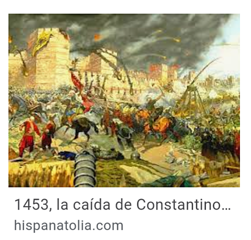 Caída de Constantinopla en manos de los turcos