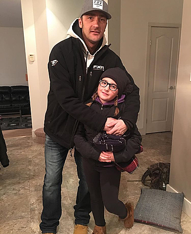 First hockey game with my dad