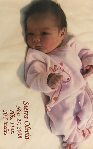 Sierra was born (sister)