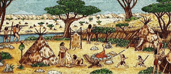 La agricultura y la ganadería ya permite que el hombre ya no sea nómada.