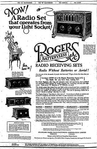 the first battery-less radio tube - 1925 +1, Industry