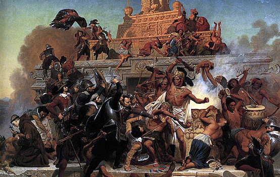 Conqustadors conquer aztecs
