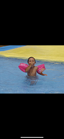 My first time in a aqua park