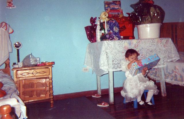 Navidad con mi familia y mi hermanita