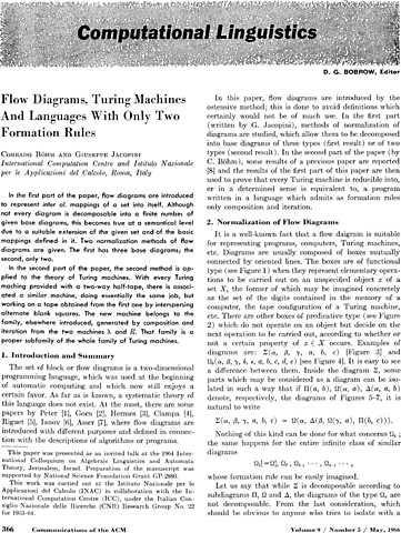 1966 - Corrado Böhm y Guiseppe Jacopini
