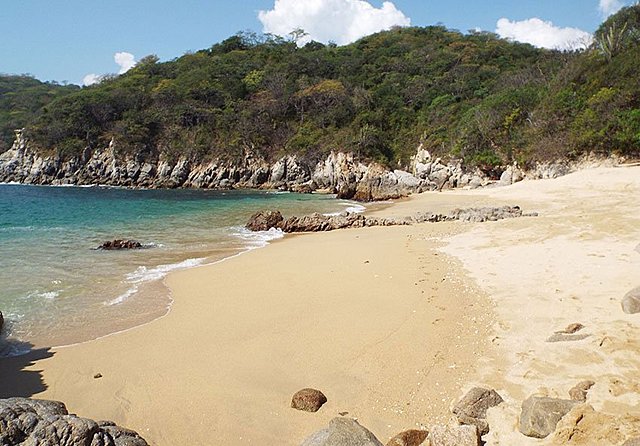 La primera vez en la playa.