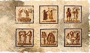 Orfebres imprimían hojas sueltas con dibujos de escenas de la vida de Jesús.