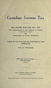 Income War Tax Act (-1), Economical