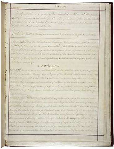 The Fourteenth Amendment to the U.S. Constitution