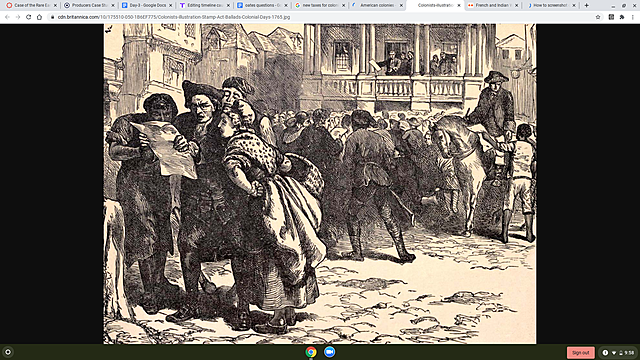 New taxes for Colonists