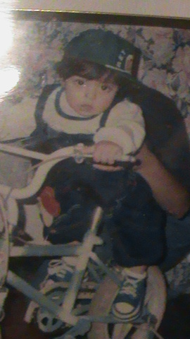 cuando me enceñaban a montar bici