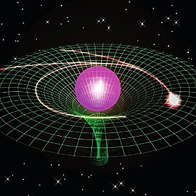 Albert Einstein explicó la curvatura del espacio-tiempo.