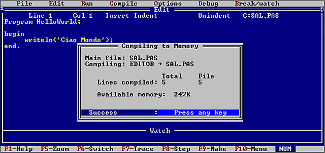 (La aparición de lenguajes de programación).