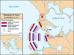 la battaglia di Azio