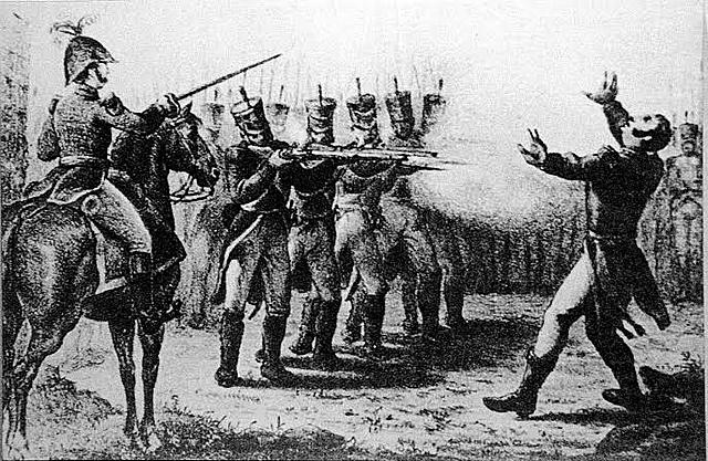 Fusilamiento de  Vicente Guerrero por orden de Bustamante