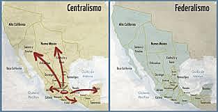 Caída del Gobierno Centralista e Instalaciones del federalismo