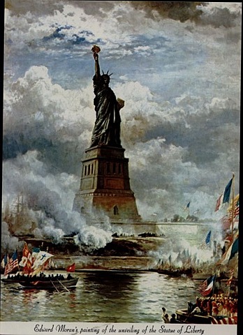 Grover Unveils Lady Liberty