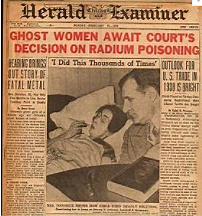 A group of Radium Girls led by Grace Fryer sue US Radium - social