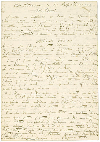 Constitution of The Republic of Texas