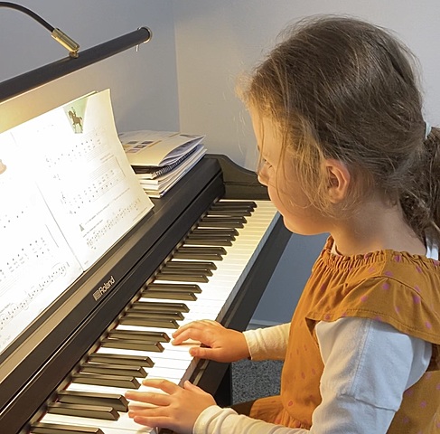 A child (age 6) learns to appreciate performing arts culture.