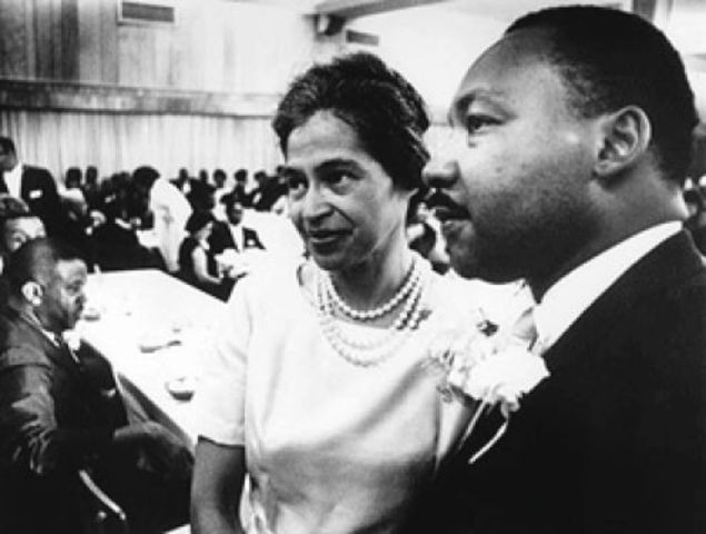 Rosa Parks and Martin Luther King Jr.