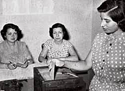 Voto femenino municipal