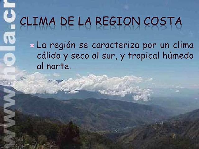 CLIMAS DE LAS REGIONES DEL ECUADOR