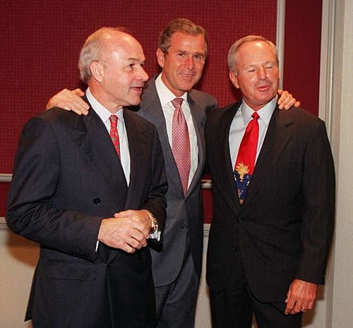 La amistad de Bush y Lay.