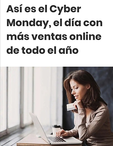Cyber Monday el día con más ventas en línea de todo el año.