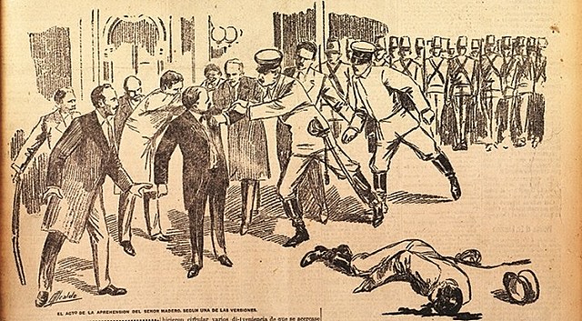 Arresto de Madero por Diaz