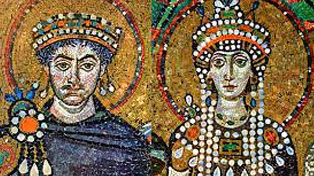 Ο Ιουστινιανός στο θρόνο