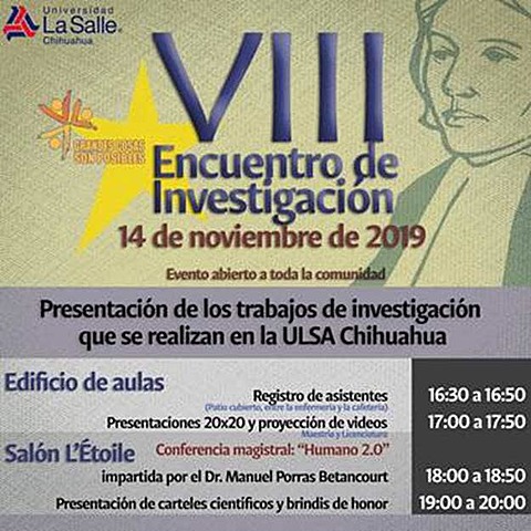 Moderador VII Encuentro de Investigación ULSA Chihuahua