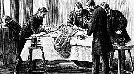 Timeline: 14. Avance en los conocimientos anatómicos y evolución de la cirugía (anestesia, asepsia, antisepsia, hemostasia, infección y enfermería moderna)