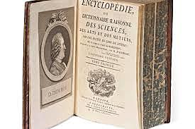 Publicación de la Enciclopedia (Diderot y D'Alambert).