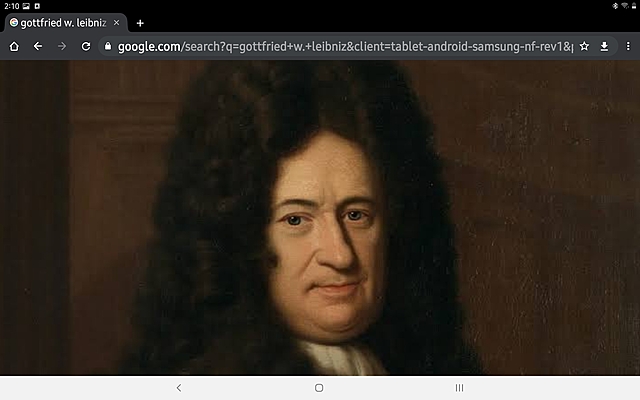 GOTTFRIEND W. LEIBNIZ