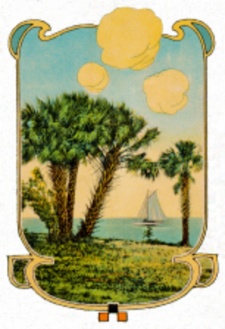 Bertha Palmer arrived in Sarasota