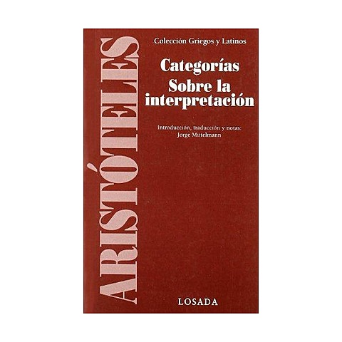 Traducciones de las "Categorías" y "Sobre la interpretación"