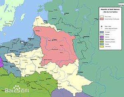 Rusia, Austria y Prusia dividen Polonia por primera vez.