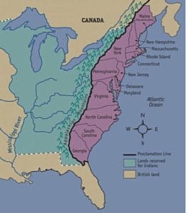 Proclamation of 1763 https://www.history.com/topics/native-american-history/1763-proclamation-of#:~:text=In%20response%20to%20Pontiac%27s%20Rebellion,colonial%20expansion%20westward%20beyond%20Appalachia.