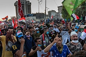 Maniferstaciones en Basora (Irak)