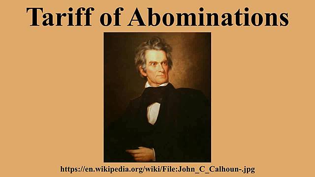 Tariff of Abomination