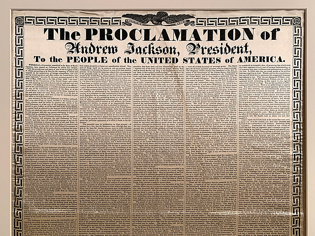 Jacksons Proclamation (Response to nullifiers)