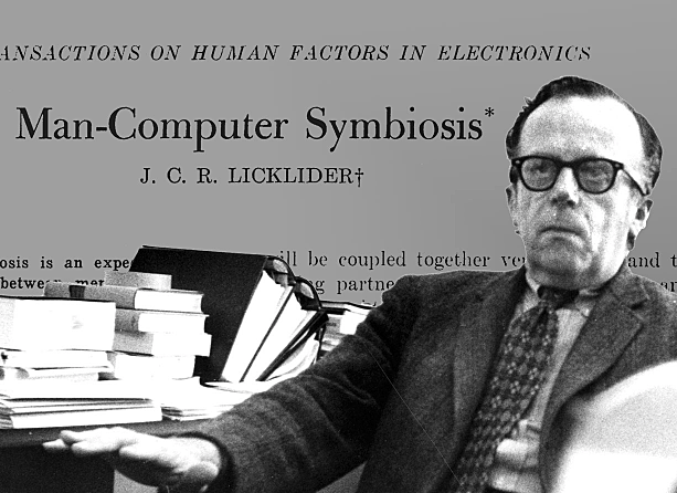 Licklider habla de la simbiosis humano-máquina