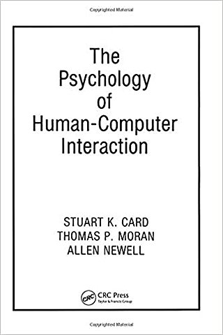 Card, Moran y Newell publican la "Psicología de HCI"