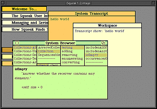 Alan Kay crea el sistema Smalltalk